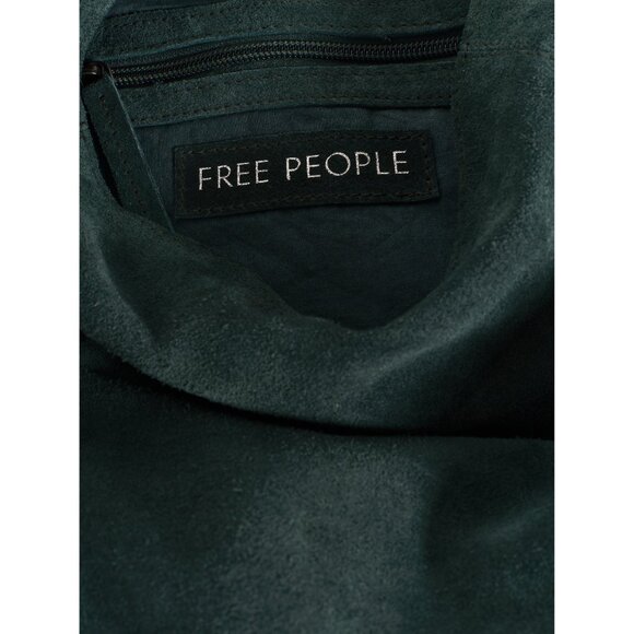 Free People Teal Suede Tote Bag - Picture 5 of 5